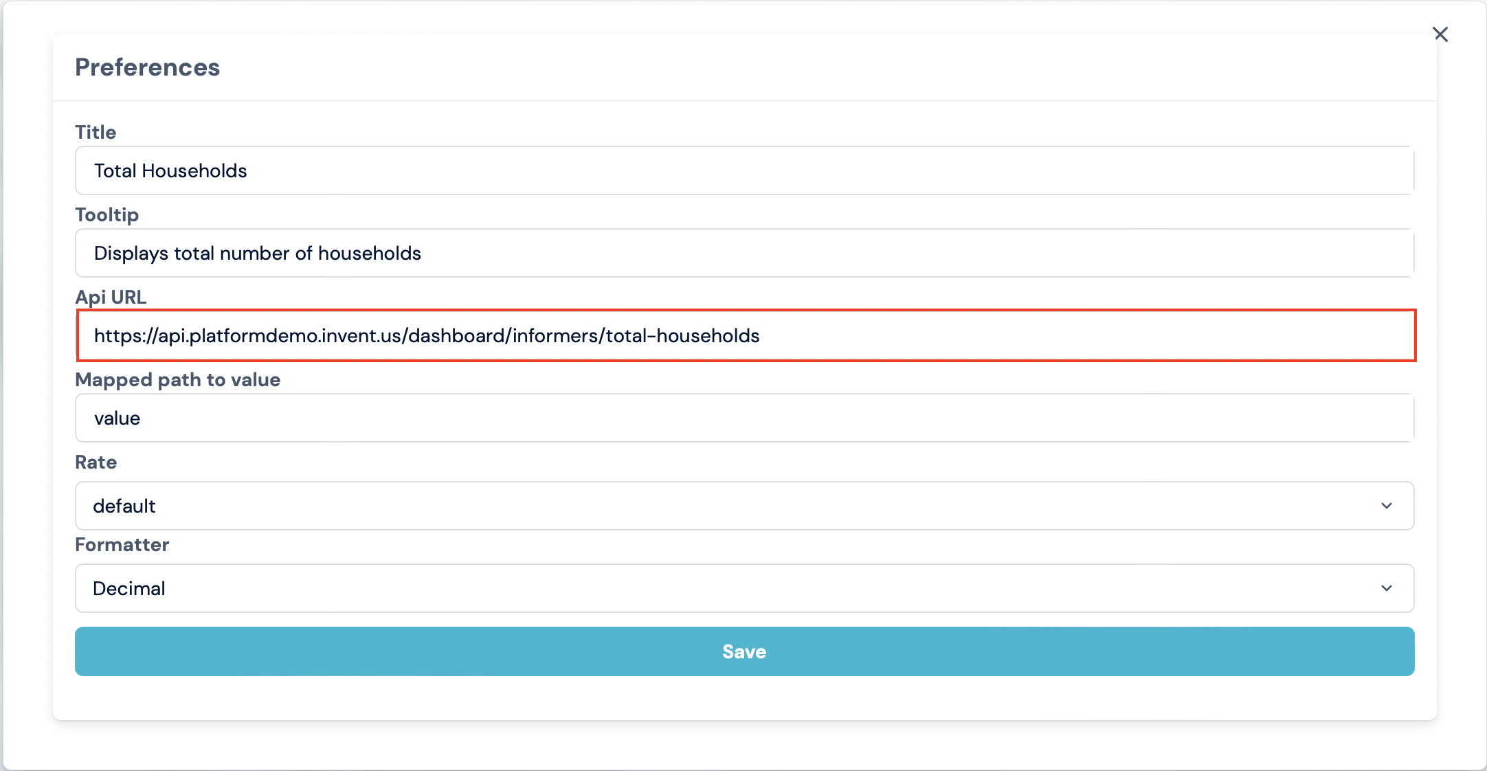 API URL Configuration