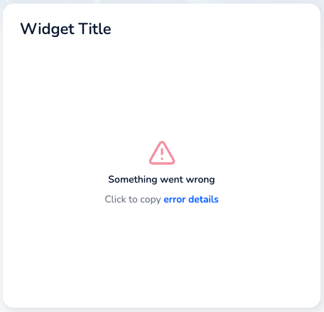 Error state