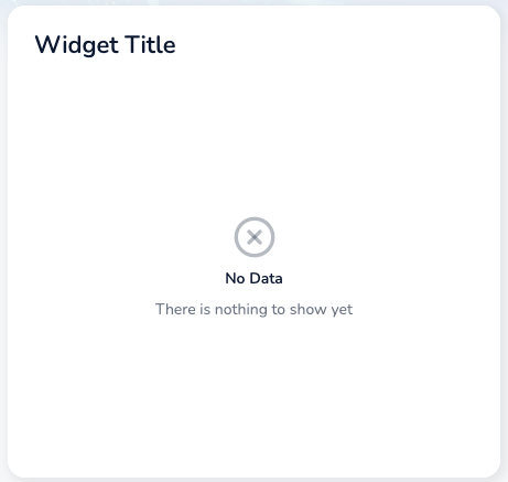 No Data state
